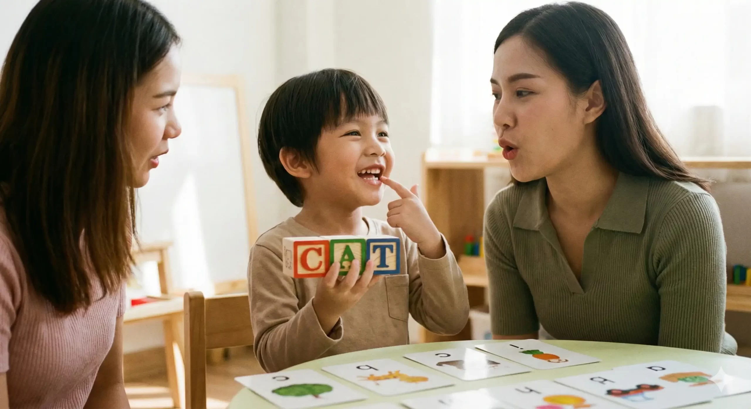 フォニックス学習の様子