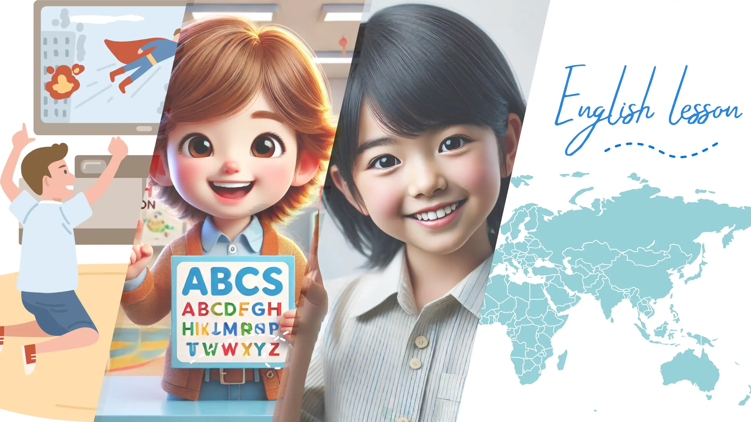 自宅でタブレット学習をする様子